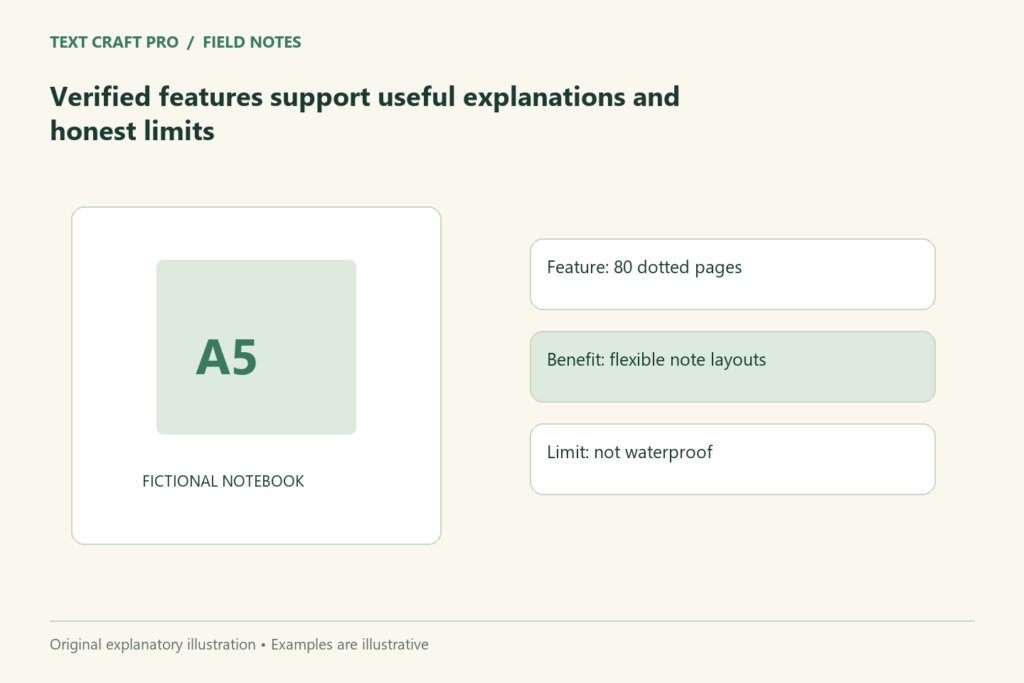 Verified features support useful explanations and honest limits